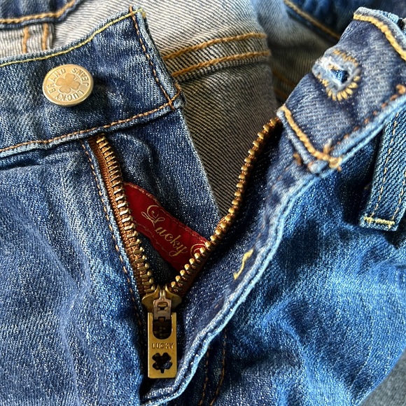 Vintage Lucky Brand Low Rise Flare Blue  Denim Jeans Sz 26” Waist Short L 29” - Picture 13 of 13